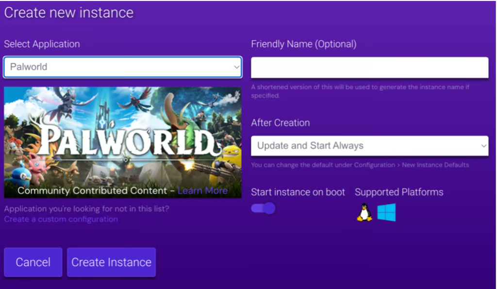 image illustration montrant comment créer un serveur palworld